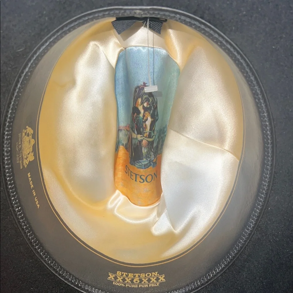 Stetson Gold and Cream Hat Interior - Picture 1 of 6